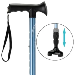 Bouncer opvouwbare wandelstok blauw