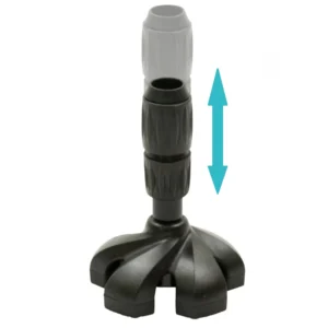 Geveerde Stokdop met vijf steunpunten